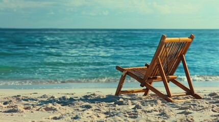 Wall Mural - chairs on the beach