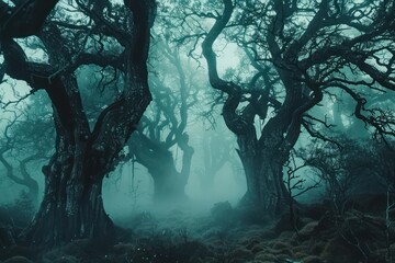 Aufkleber - trees in the forest