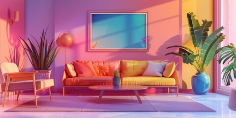 Poster - Versatile mockup scene with ample room for your creative additions.