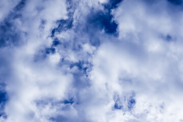 Abstract light sky deep blue watercolor texture, ocean blue watercolor splash surface  texture , white cloud  background. 