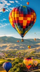 Aufkleber - hot air balloons