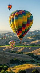 Aufkleber - hot air balloon
