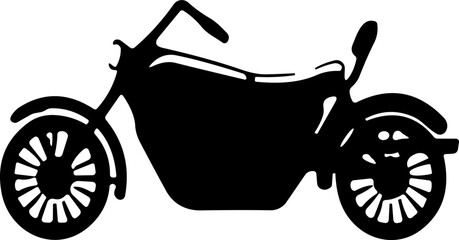 Motorbike . Motor transport, motorcycle delivery, motor cycle for motocross, bicycle activity, engine. Modern vehicles, scooter, bikes and choppers. Vector illustration. Motor or heavy bike