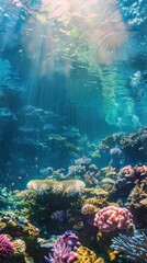 Aufkleber - coral reef