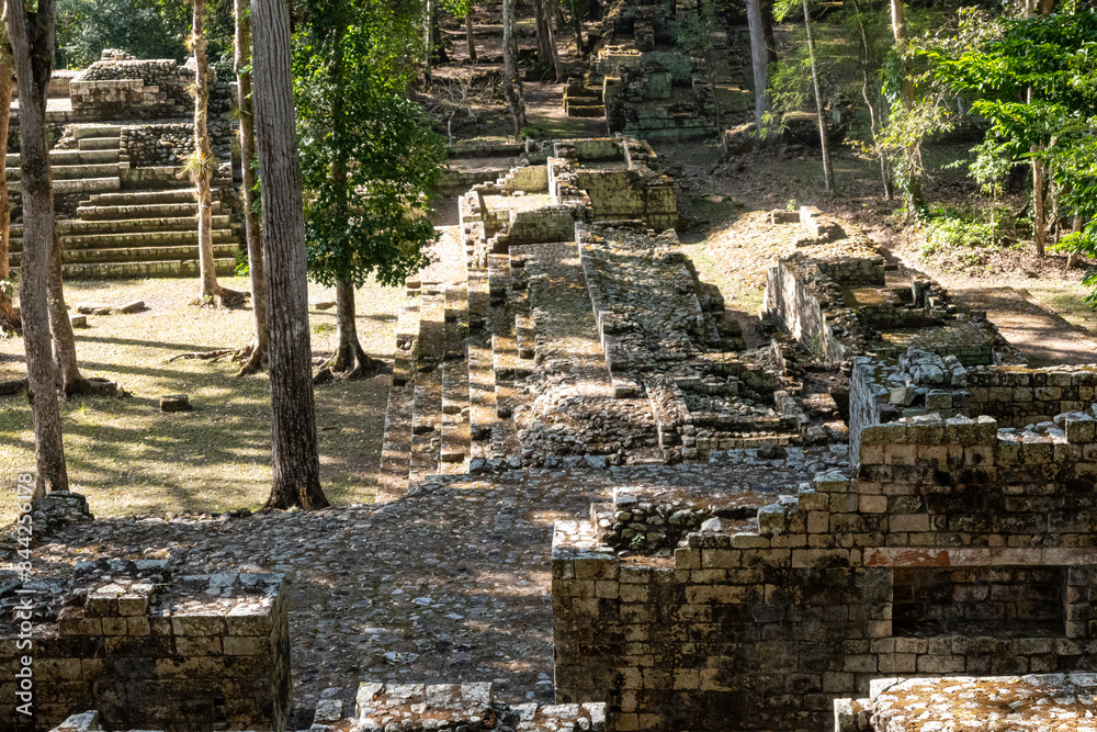Steinstufen der Maya-Ruinen von Copán
