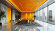 © Ari - Modern yellow shade meeting room of a contemporary office by cityscape