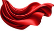 © TTh - a red flowing fabric on a white background