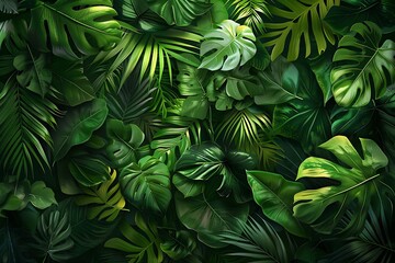 Seamless jungle background