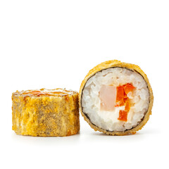 Wall Mural - fried sushi tempura rolls with fish