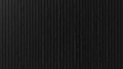 Wall Mural - Vertical deck wood solid black for floor and wall materials