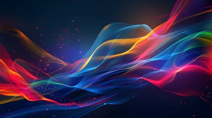 abstract background with glowing lines