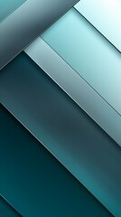 Wall Mural - Abstract teal geometric background, featuring layered patterns and sleek lines, perfect for modern designs and professional presentations.