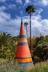 Wall Mural - view of artwork in the scenic Anima Gardens in Marrakesh