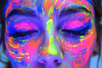 Fototapete - A soft, smooth gradient blur with a fusion of purple and blue hues, creating a calming abstract background