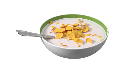 Photo realistic healthy cereals isolated on transparent background.