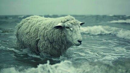  sheep and sea, Sheeps