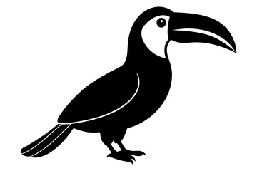 Wall Mural - toucan bird silhouette vector illustration