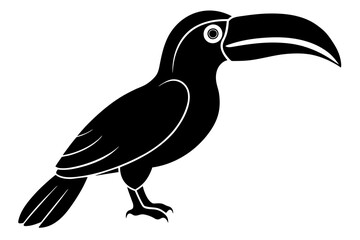 Canvas Print - toucan bird silhouette vector illustration