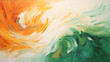 © Harshal - tricolor of indian flag watercolor background