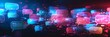 © Zamans - abstract digital communication background with speech bubbles and chat messages