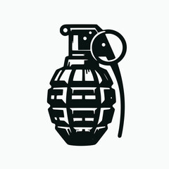 hand grenade vector illustration isolated