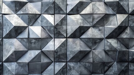 Wall Mural - Abstract Grey Geometric Pattern