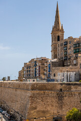 Sticker - La Valletta main cathedral in daylight.