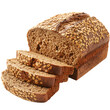 © Sathaporn - whole grain bread and sliced pieces isolated on transparent background. generative ai