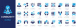 © raihana - Community icons set. Friendship, caring, networking, sociability, interest, inclusion icon symbol. Flat icon set.