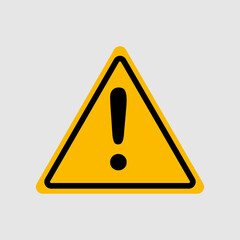 Warning Vector Flat Sign,Icon,Symbol Design