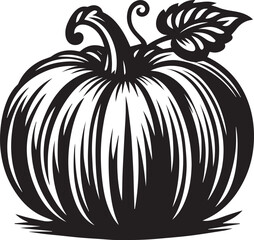 Wall Mural - Print, vector silhouette of a halloween and pumpkin in black and white, Commercial use, black and white,