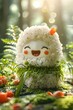 © lertsakwiman - Adorable Anthropomorphized Sushi Character in Lush Natural Landscape