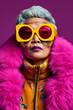 © Canvas Alchemy - Elegant Senior Lady with Vibrant Fashion