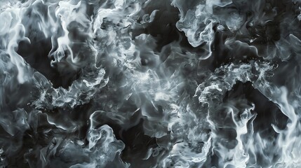 Poster - Black and white abstract background. Smoke, fog or liquid in motion.