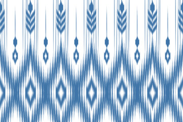 Wall Mural - ikat abstract seamless pattern. ikat abstract style. ikat pattern design for background, wallpaper, textile, fabric, clothing, embroidery