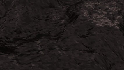 Poster - Black triangles waves. Computer generated 3d render