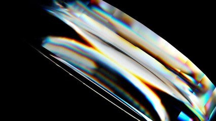 Poster - Circle glass element. Computer generated 3d render