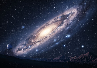 Wall Mural - galaxy m31 in the constellation of andromeda. andromeda galaxy