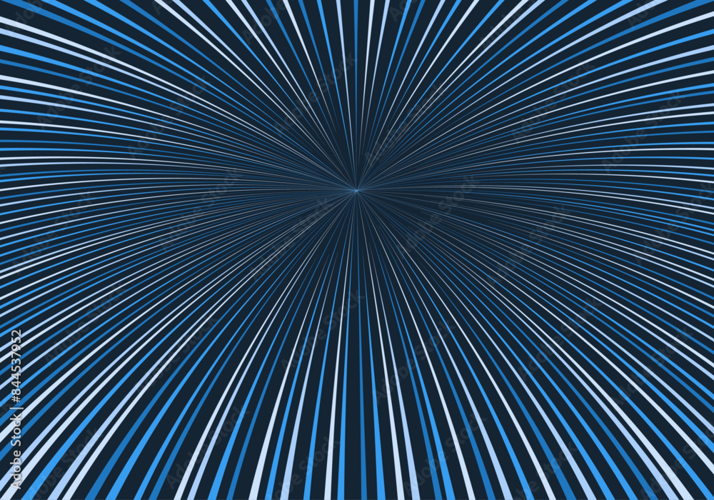 Pop art blue comic book cartoon. Speed Lines Manga. Vector illustration. Comic book action lines.