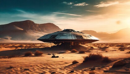 spaceship and ufo