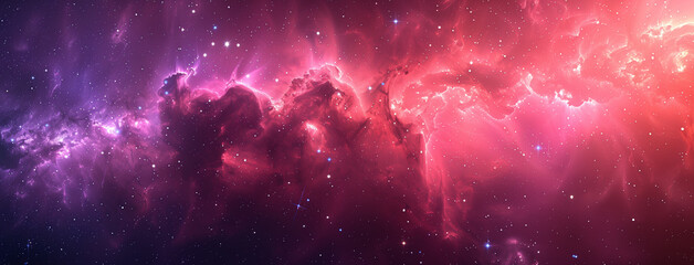 Wall Mural - space nebula and galaxy, nebula and galaxies in space. abstract cosmos background, banner