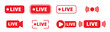 © izzul fikry (ijjul) - LIVE streaming media online and television overlay icon red mark