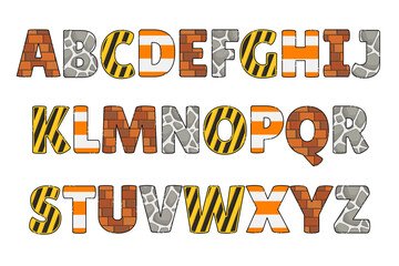 Poster - Versatile Collection of Construction Color Font Doodle Letter Illustration