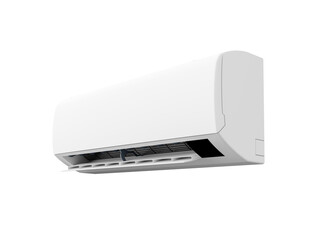 3D Render,Wall Air Conditioner on white background ,isolated object.