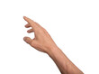 © valiantsin - Hand reaching out with open fingers, isolated on white background. Gesture indicating grasping or signaling, ideal for interaction and communication concepts. Close up view showing, transparent PNG