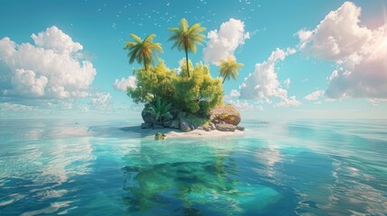 Wall Mural - island