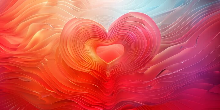 Abstract red background with layered hearts, perfect for Valentine's Day and love-themed designs.