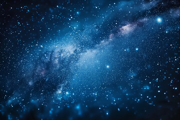 night starry sky and milky way. space dark background with fragment of our galaxy