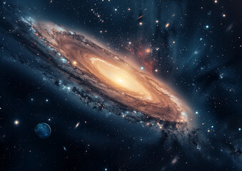 Wall Mural - galaxy m31 in the constellation of andromeda. andromeda galaxy
