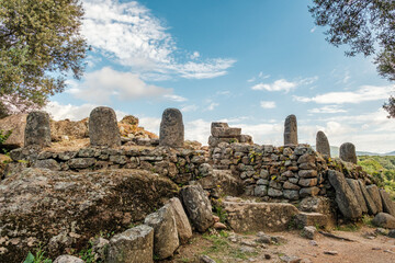 Wall Mural - Prehistoric standing stones or Menhirs at Filitosa in Corsica